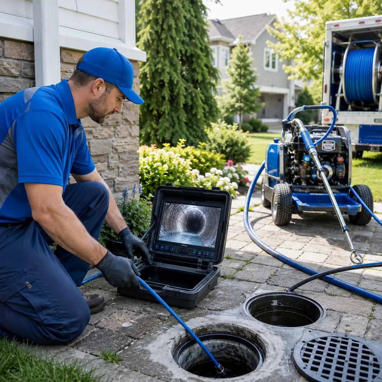 Outdoor drain cleaning professionals serving Elwood, KS